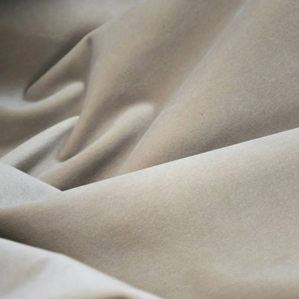 Grand Fotpall Sammet, Dusk Beige