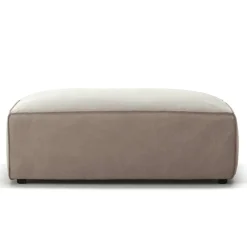 Grand Fotpall Sammet, Dusk Beige