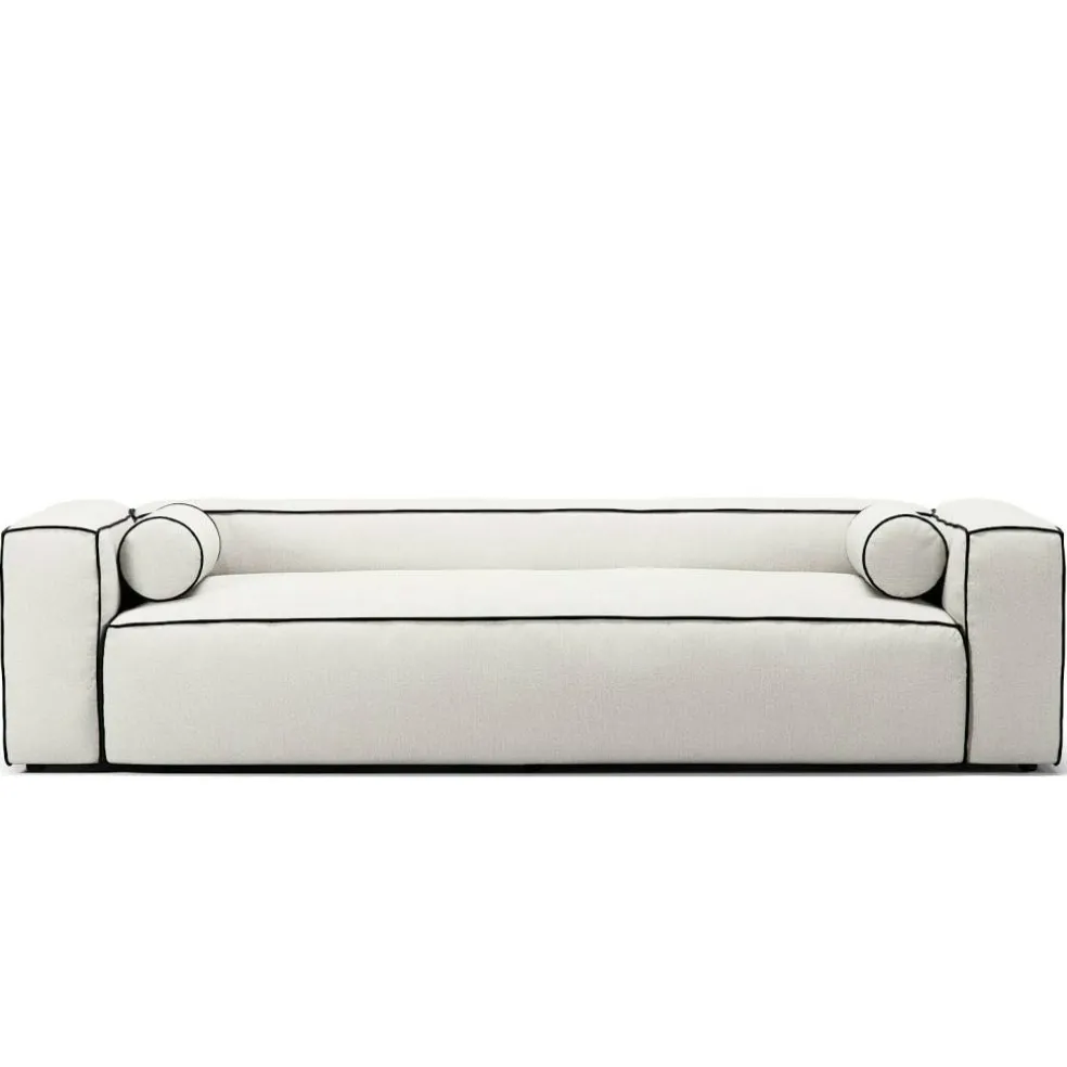 Grand Hue 3-Sitssoffa, Steam White / Mine Graphite