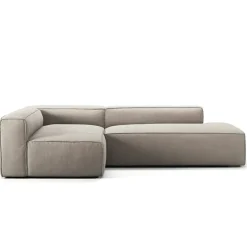 Grand Loungesoffa 3-Sits öppet avslut Höger Minetyg, Sandshell Beige
