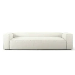 Grand 3-Sitssoffa Bouclétyg, Steam White