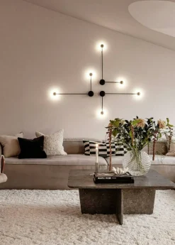 Grand 4-Sitssoffa Divan Vänster öppet avslut Med Fotpall Minetyg, Sandshell Beige
