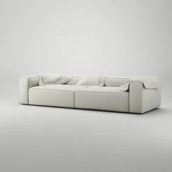 Grand 4-Sitssoffa Minetyg, Moon White