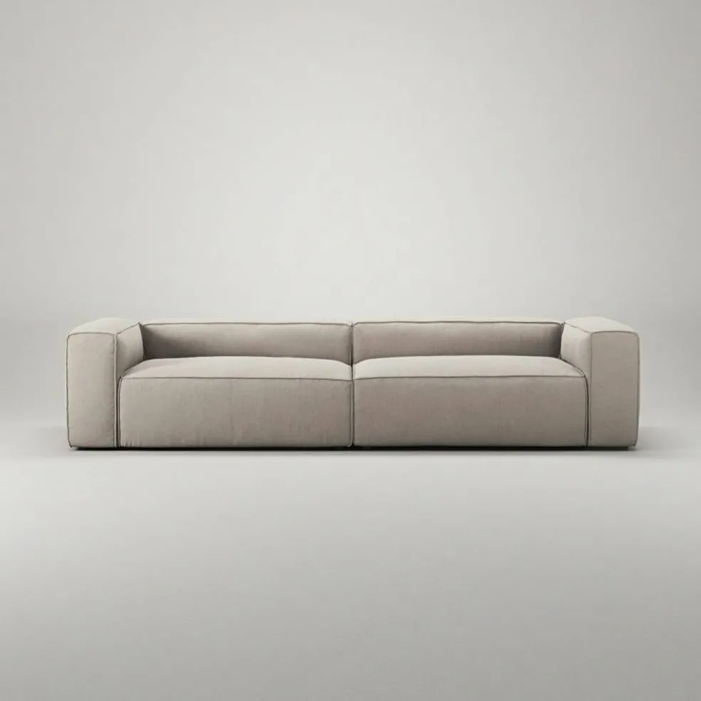 Grand 4-Sitssoffa Minetyg, Sandshell Beige