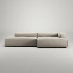 Grand 2,5-Sitssoffa öppet avslut Vänster Minetyg, Sandshell Beige