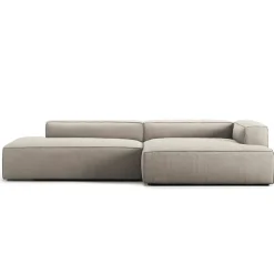 Grand 2,5-Sitssoffa öppet avslut Vänster Minetyg, Sandshell Beige