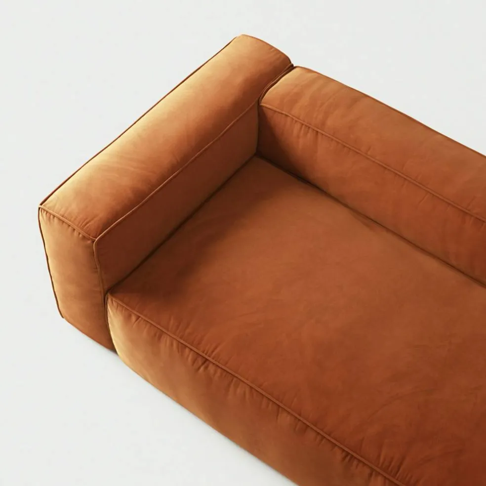 Grand 3-Sitssoffa Sammet, Copper Glow
