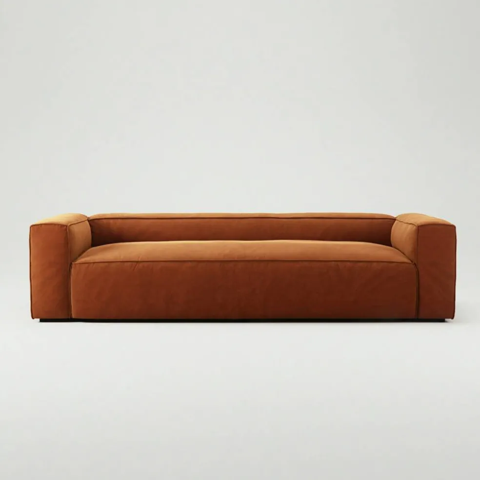 Grand 3-Sitssoffa Sammet, Copper Glow