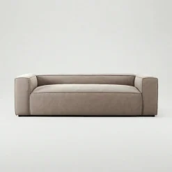 Grand 2-Sitssoffa Sammet, Dusk Beige