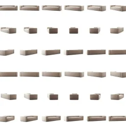 Grand 3-Sitssoffa Sammet, Dusk Beige
