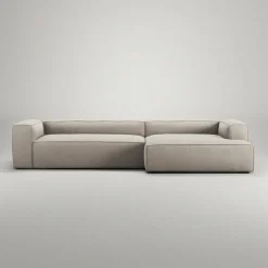Grand 4-Sitssoffa schäslong Höger Minetyg, Sandshell Beige