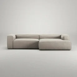 Grand 3-Sitssoffa schäslong Höger Minetyg, Sandshell Beige
