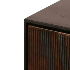 Grooves Sidobord Stained Teak 3 Dörrar