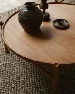 HB Soffbord Ø100 cm, Körsbärsträ