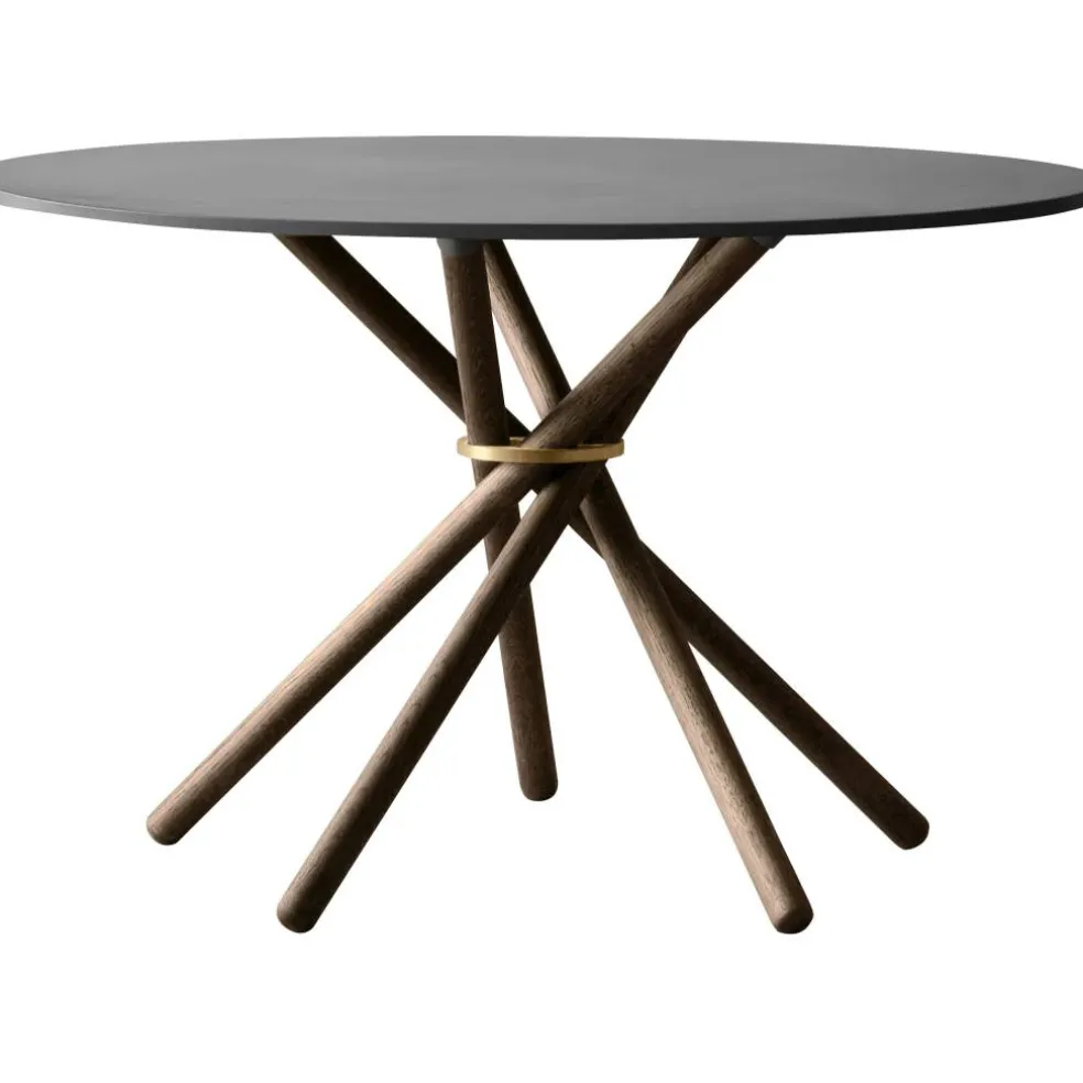 Hector 120 Matbord, Mörk Betong / Mörk Ek