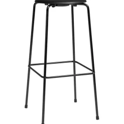 High Dot™ Barstol Med 4 Ben 76 cm, Svart