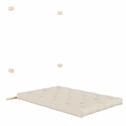Hooked Madrass Med Beslag 135x200 cm, Raw / Beige
