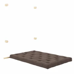 Hooked Madrass Med Beslag 135x200 cm, Raw / Chocolate