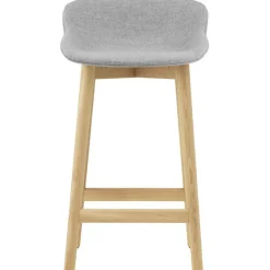 Hyg Barstol 65 cm, Grå / Ek