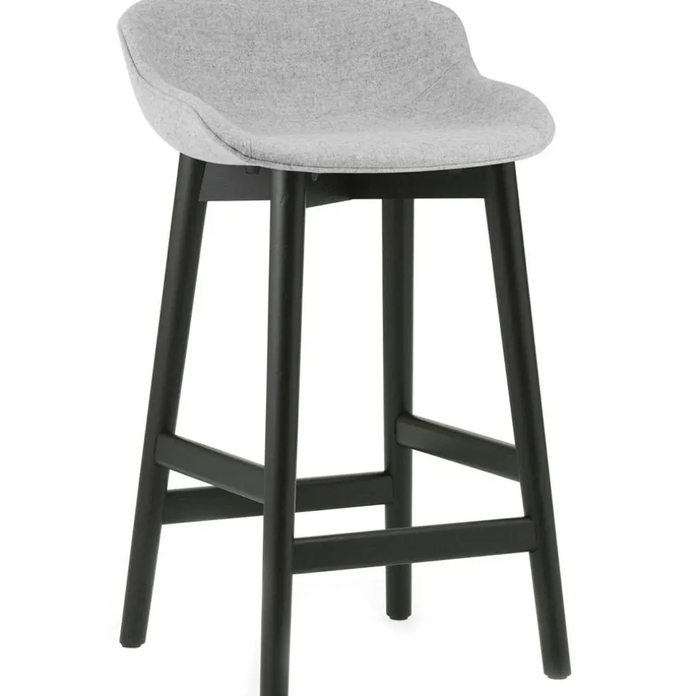 Hyg Barstol 75 cm, Grå / Svart Ek