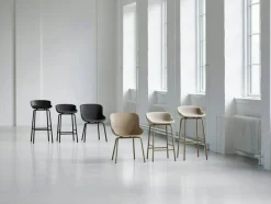 Hyg Barstol 65 cm, Klädd Framsida, Sand
