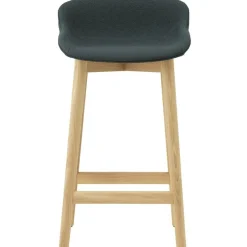 Hyg Barstol 65 cm, Mörkgrå / Ek