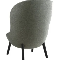 Hyg Fåtölj Hög, Mörkgrå / Svart Ek