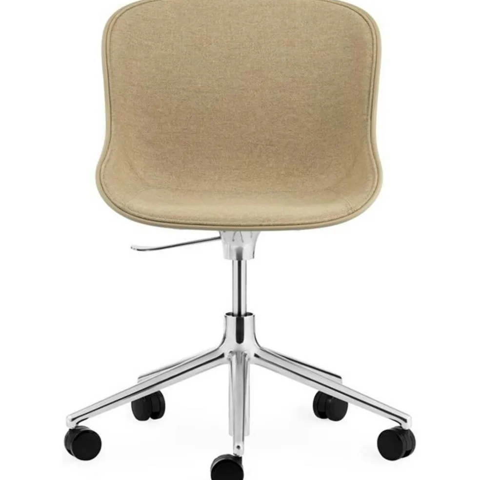 Hyg Snurrstol 5W Klädd, Main Line Flax, Aluminium/Sand
