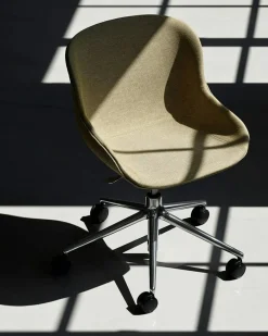 Hyg Snurrstol 5W Klädd, Main Line Flax, Aluminium/Sand