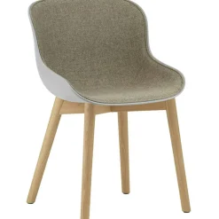 Hyg Stol, Klädd Framsida, Grå / Ek