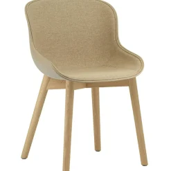Hyg Stol, Klädd Framsida, Sand / Ek