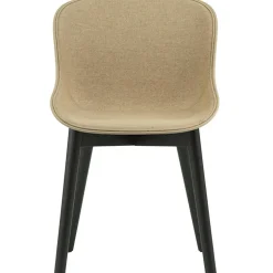 Hyg Stol, Klädd Framsida, Sand / Svart Ek