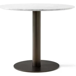 In Between SK11 Bord 90cm, Vit Marmor / Bronsad