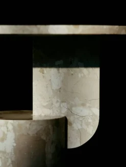 Insert Sidobord, Marmor Sand