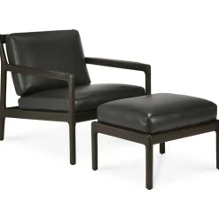 Jack Fotpall, Mahogny / Svart Läder