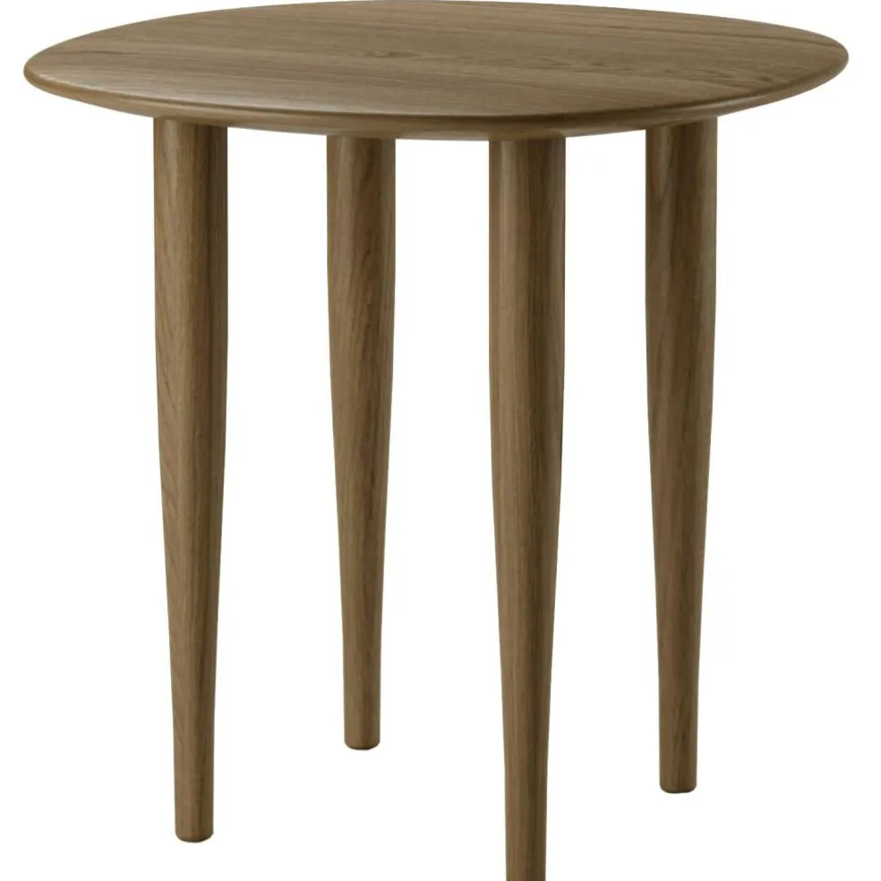 Jari Soffbord Ø60 cm, Rökt Ek