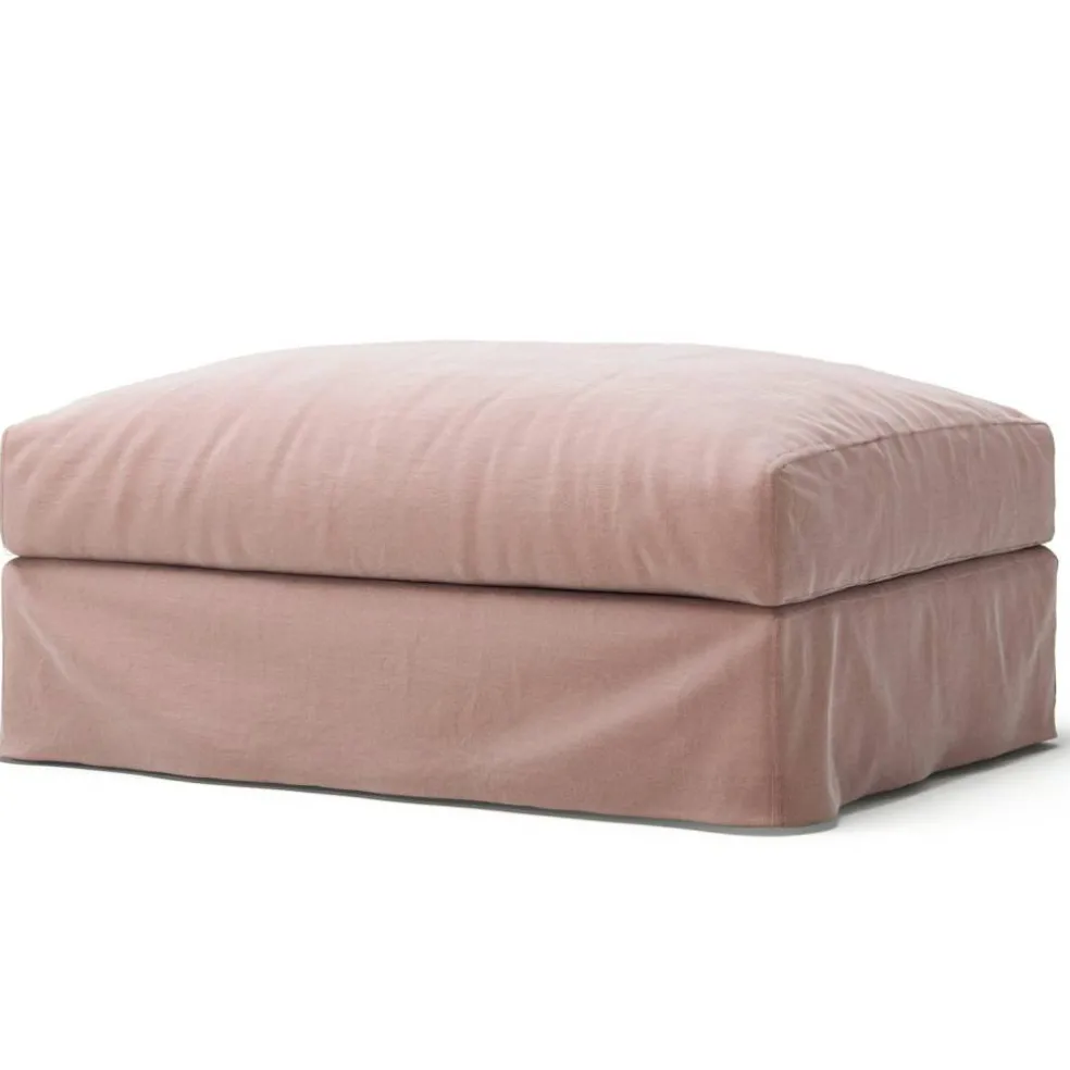 Klädsel Till Le Grand Air Fotpall Linne, Tender Blush