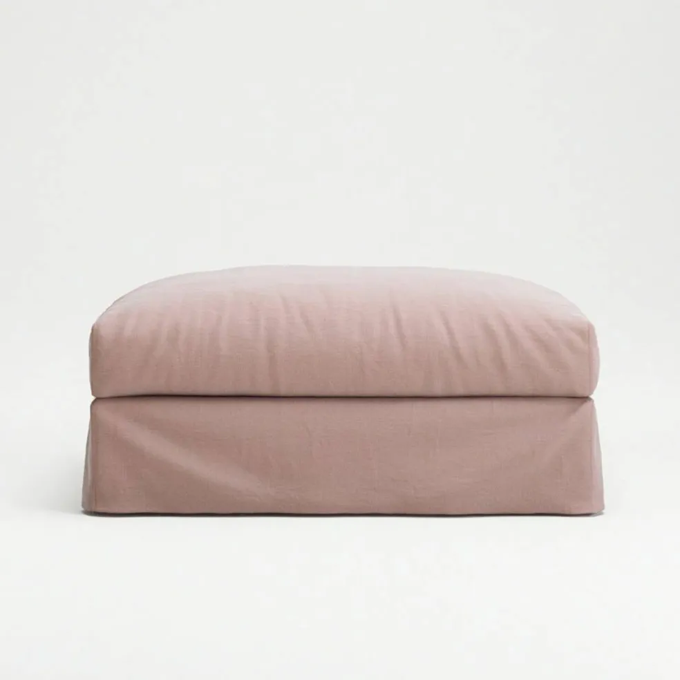 Klädsel Till Le Grand Air Fotpall Linne, Tender Blush