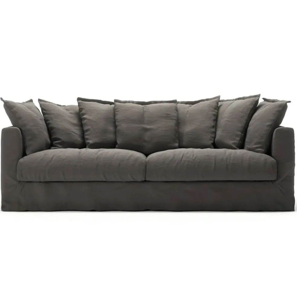 Klädsel Till Le Grand Air 3-sitssoffa Linne, Smokey Granite