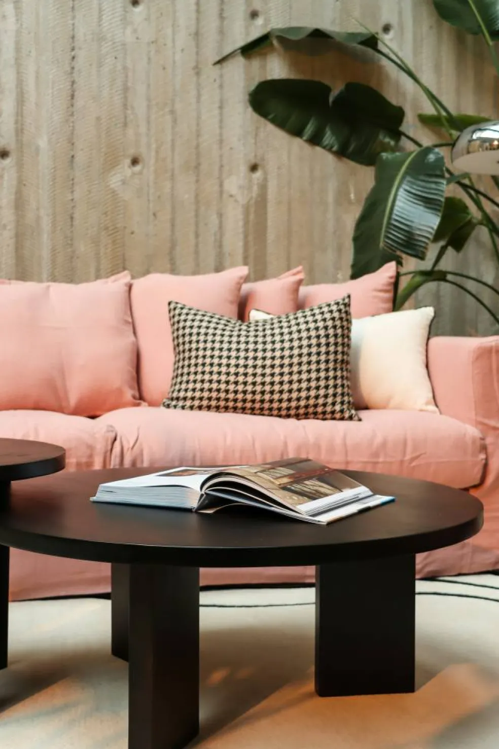 Klädsel Till Le Grand Air 3-sitssoffa Linne, Tender Blush