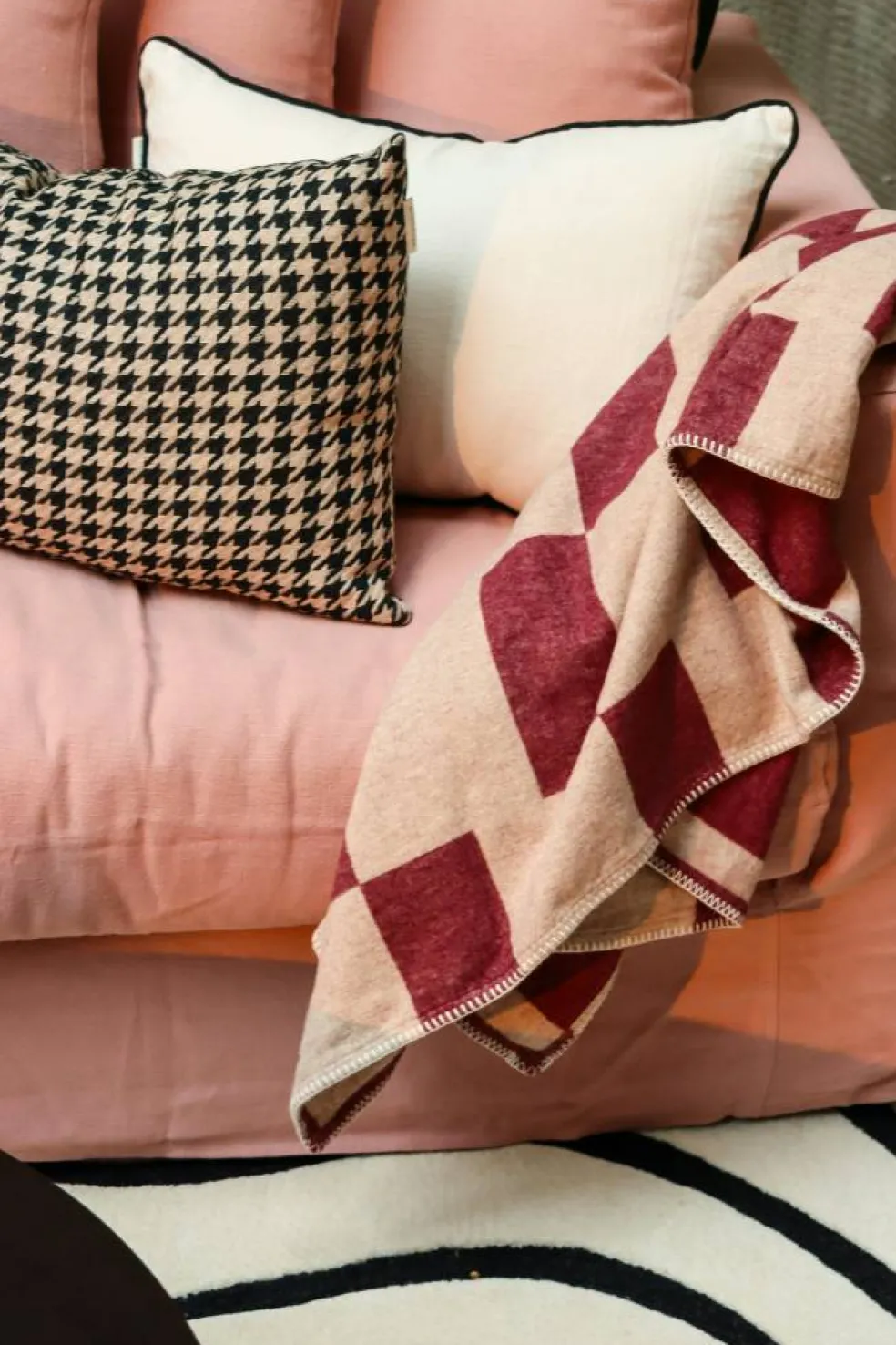 Klädsel Till Le Grand Air Love Seat Linne, Tender Blush