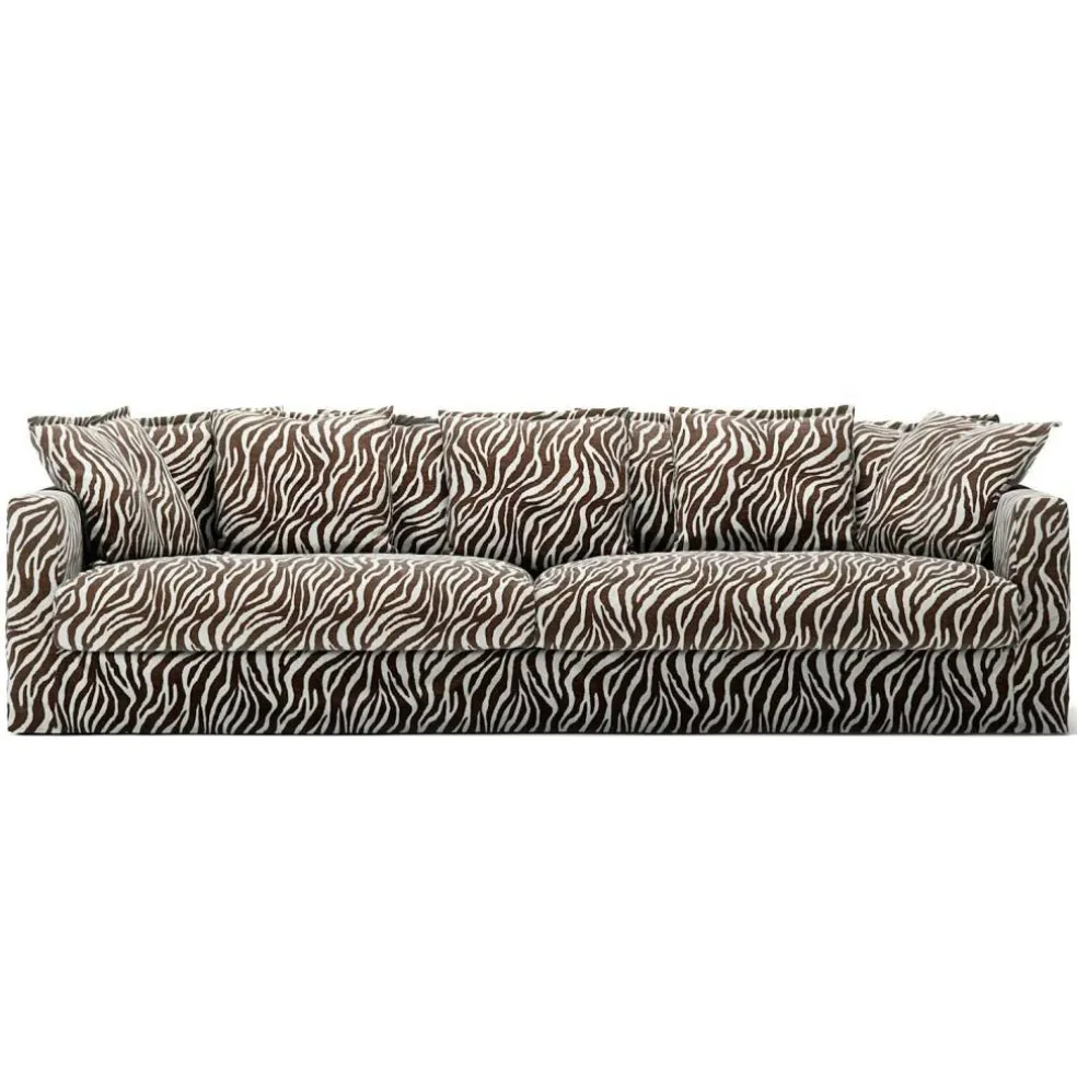 Klädsel Till Le Grand Air 4-sitssoffa Chenille, Zebra