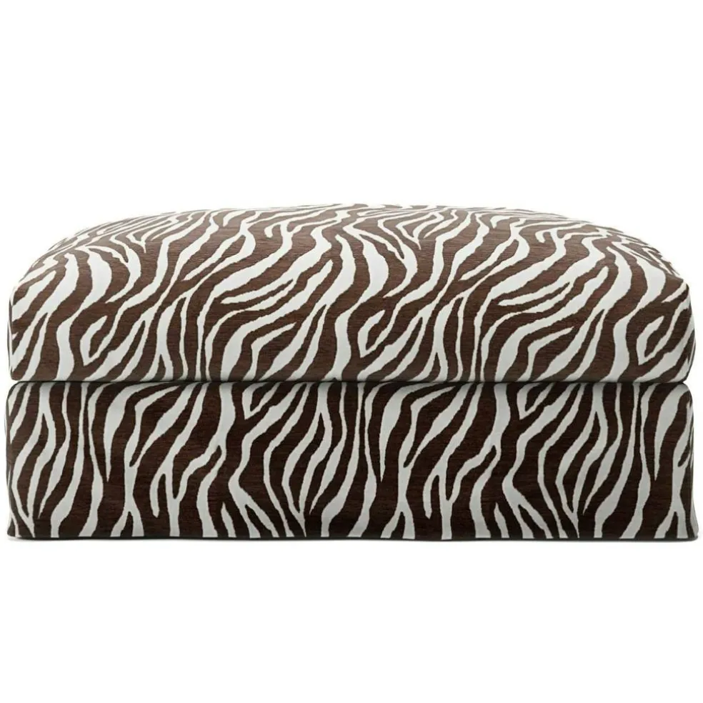 Klädsel Till Le Grand Air Fotpall Chenille, Zebra