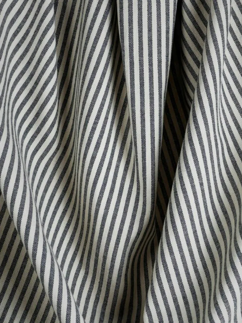 Klädsel Till Le Grand Air Fotpall Linne, Ash Stripe