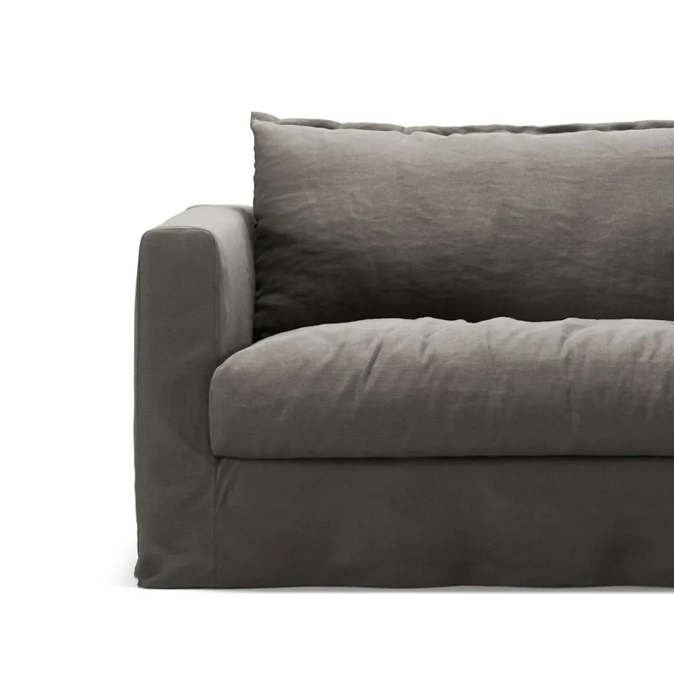 Klädsel Till Le Grand Air Nou Love Seat Linne, Smokey Granite