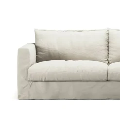 Klädsel Till Le Grand Air Nou 3-sitssoffa Linne, Creamy White