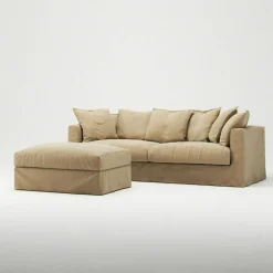 Klädsel Till Le Grand Air Fotpall Linne, Desert Sand