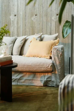 Klädsel Till Le Grand Air Love Seat Linne, Ash Stripe