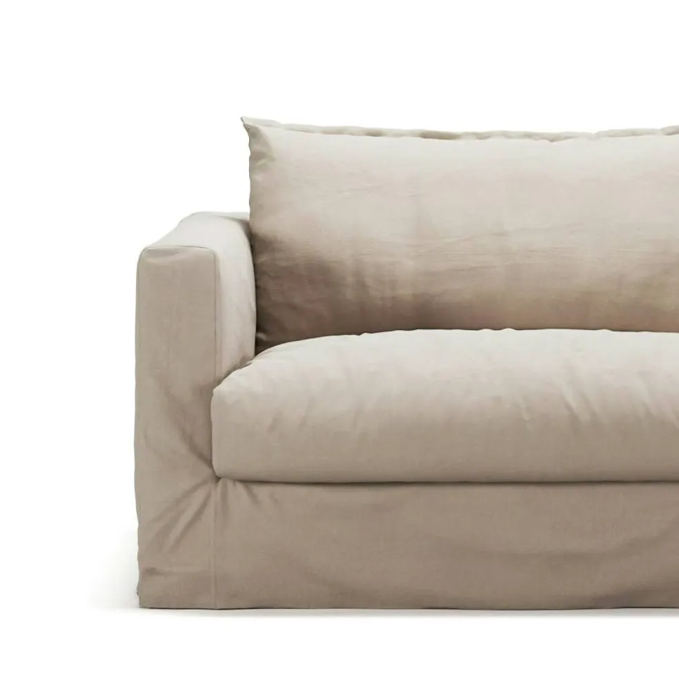 Klädsel Till Le Grand Air Nou 3-sitssoffa Bomull, Beige
