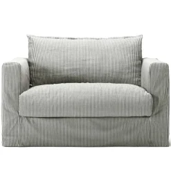 Klädsel Till Le Grand Air Nou Love Seat Linne, Ash Stripe